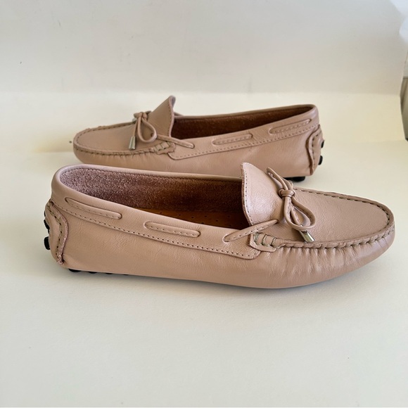 Mercanti Fiorentini Blush Leather Loafers - Picture 2 of 6